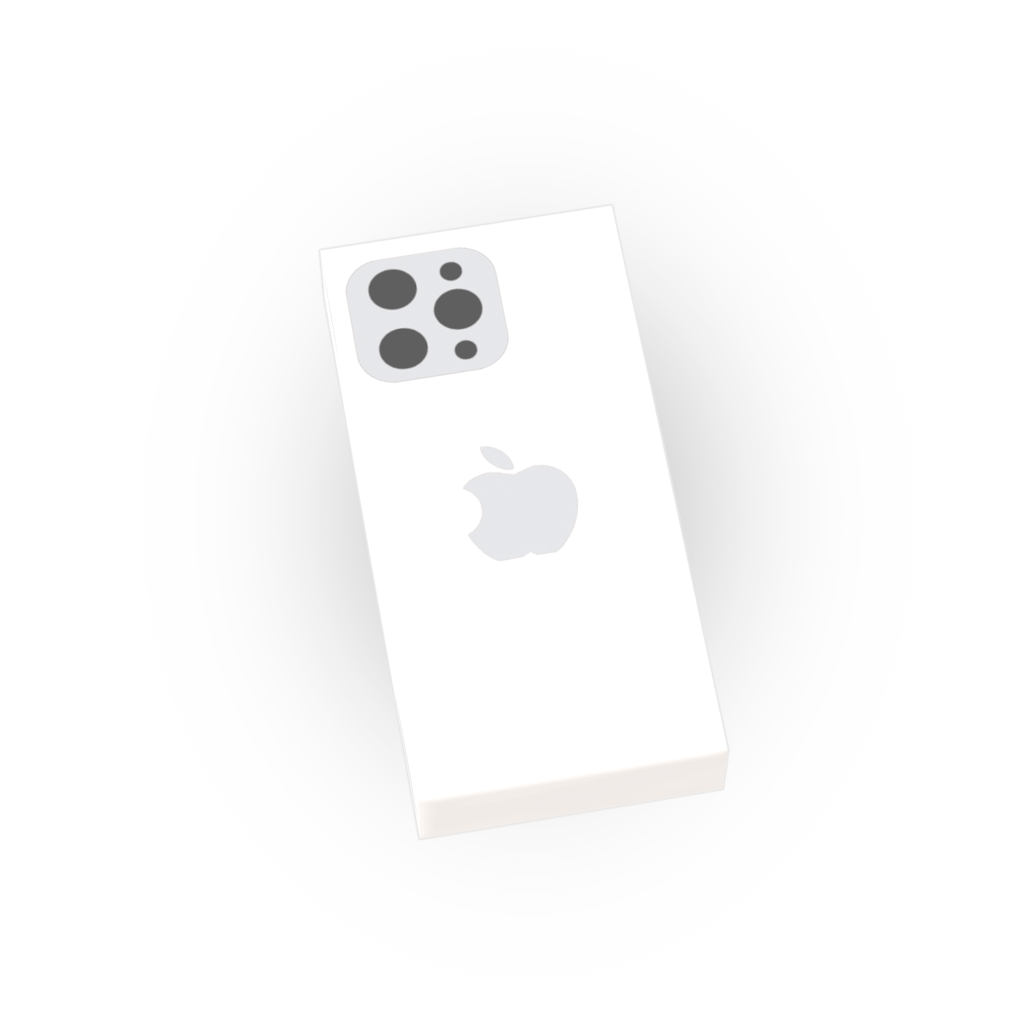 White phone case made out of lego white background